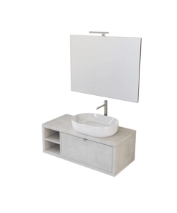 Mobile bagno 'tintoretto' grigio chiaro, 110 cm